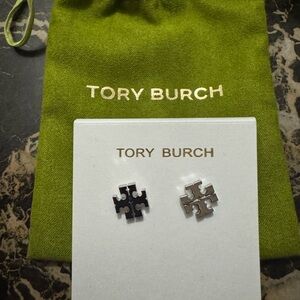 Tory Burch Silver Stud Earrings